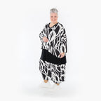 AKH Fashion 3018 Big Shirt, Black and White