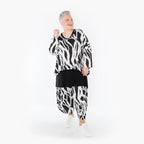AKH Fashion 3018 Big Shirt, Black and White