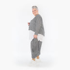 AKH Fashion Jacke 130 Carly, Grau/Weiß