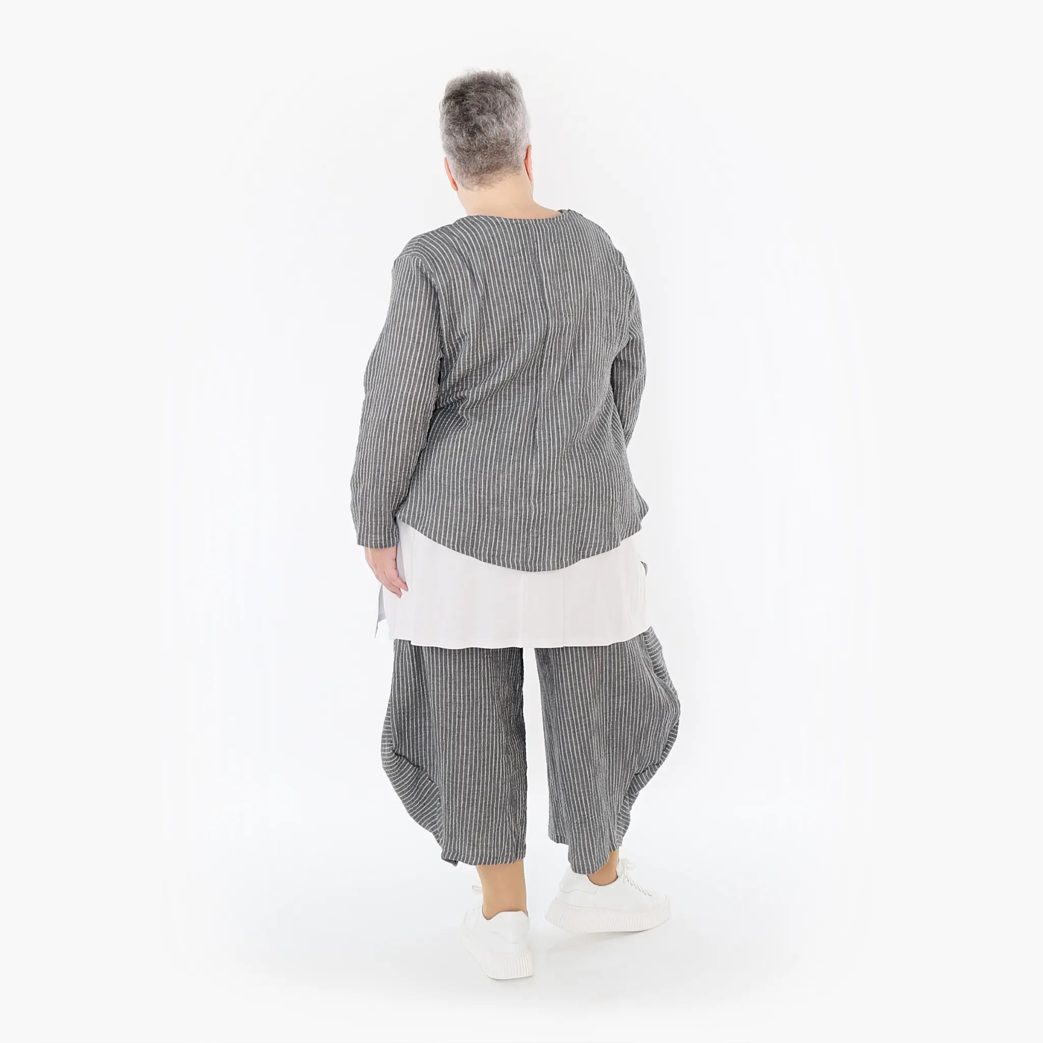 AKH Fashion Jacke 130 Carly, Grau/Weiß