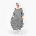 AKH Fashion Kleid 1926 Carly, Grau/Weiß