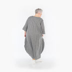 AKH Fashion Kleid 1926 Carly, Grau/Weiß