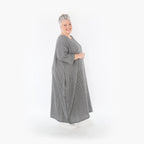 AKH Fashion Kleid 1926 Carly, Grau/Weiß