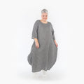 AKH Fashion Kleid 1926 Carly, Grau/Weiß