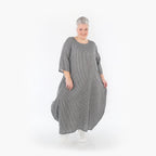 AKH Fashion Kleid 1926 Carly, Grau/Weiß