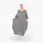 AKH Fashion Kleid 1926 Carly, Grau/Weiß