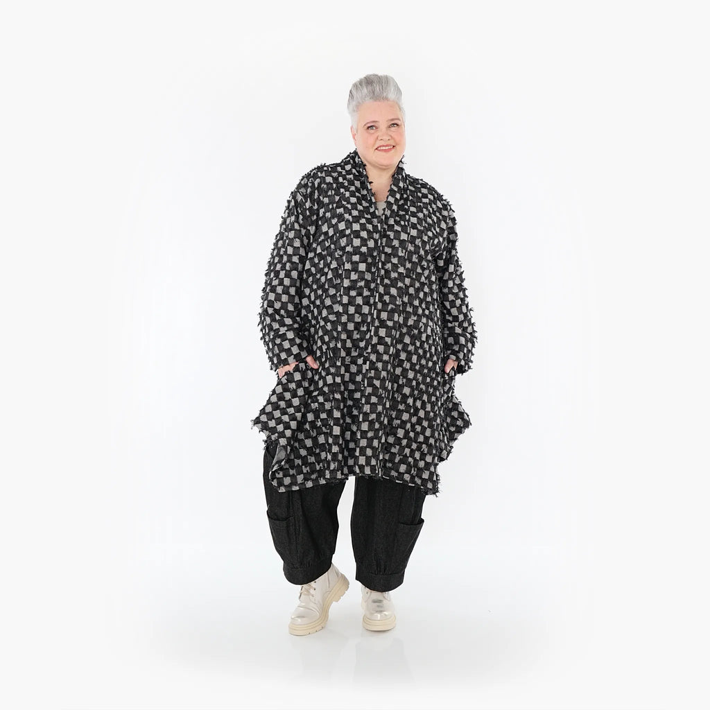 AKH Fashion Cardigan 7040 PureRebel, Schwarz/Grau