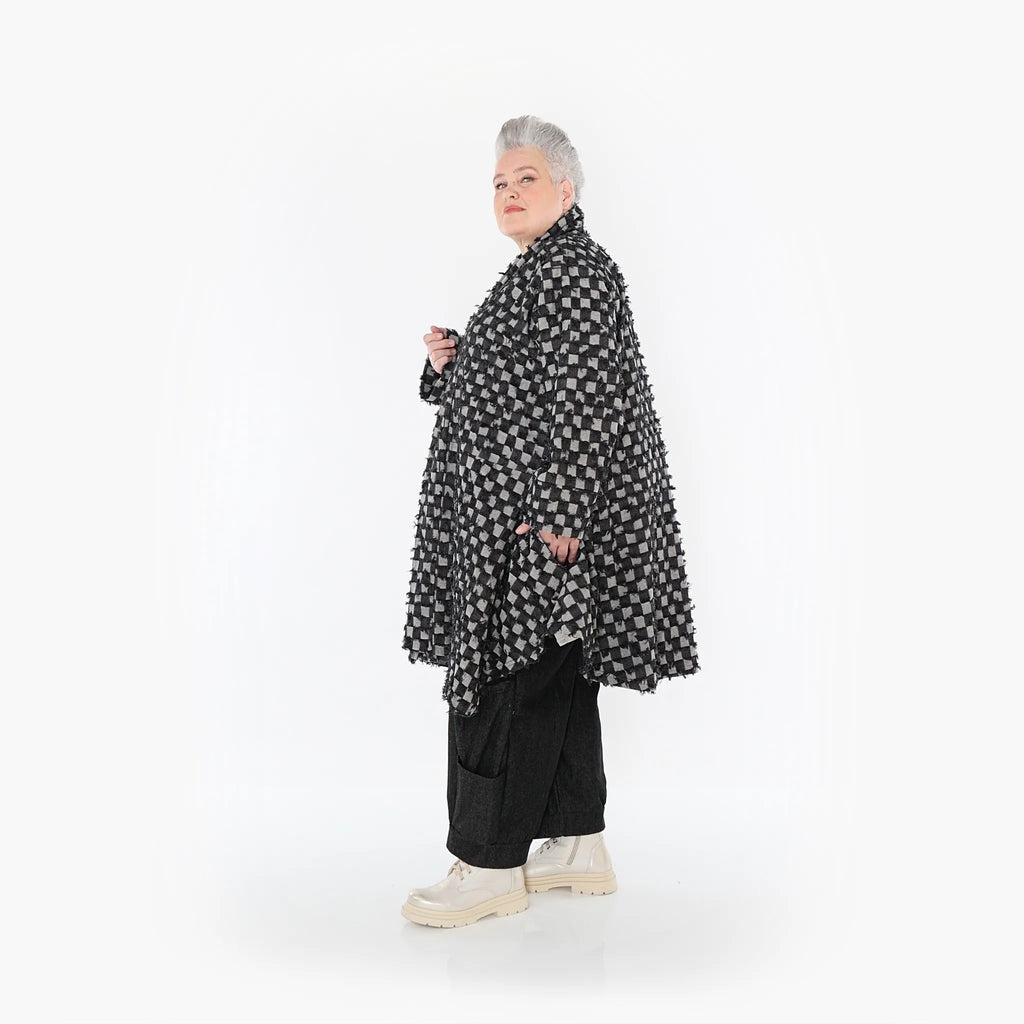 AKH Fashion Cardigan 7040 PureRebel, Schwarz/Grau