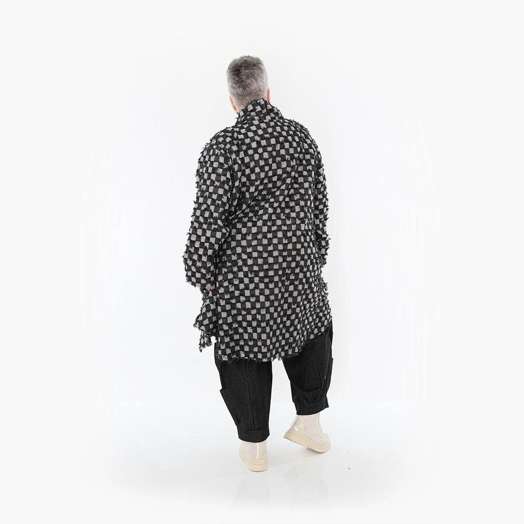 AKH Fashion Cardigan 7040 PureRebel, Schwarz/Grau