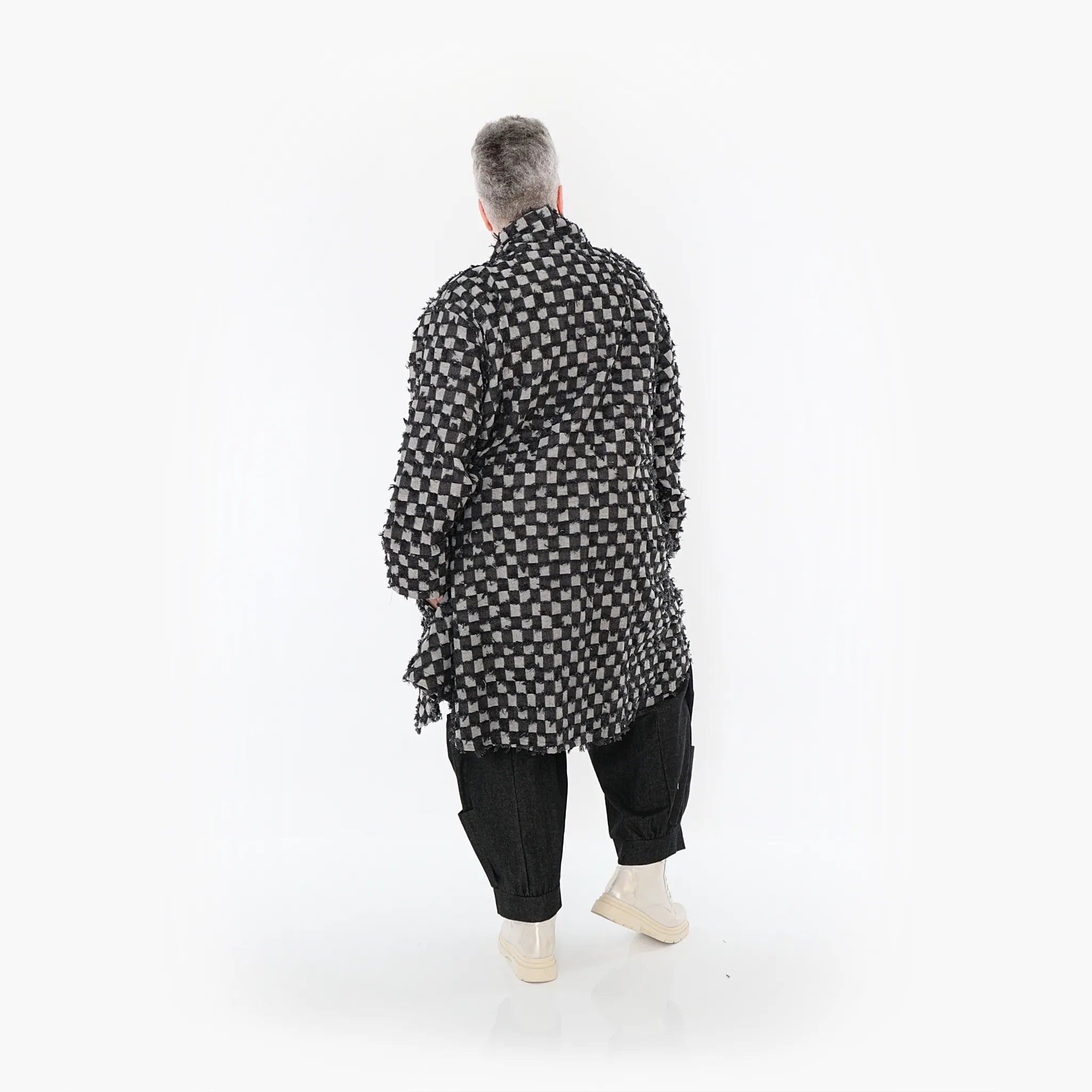 AKH Fashion Cardigan 7040 PureRebel, Schwarz/Grau