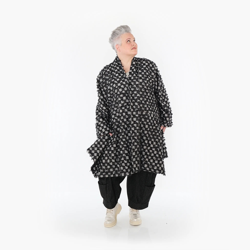 AKH Fashion Cardigan 7040 PureRebel, Schwarz/Grau