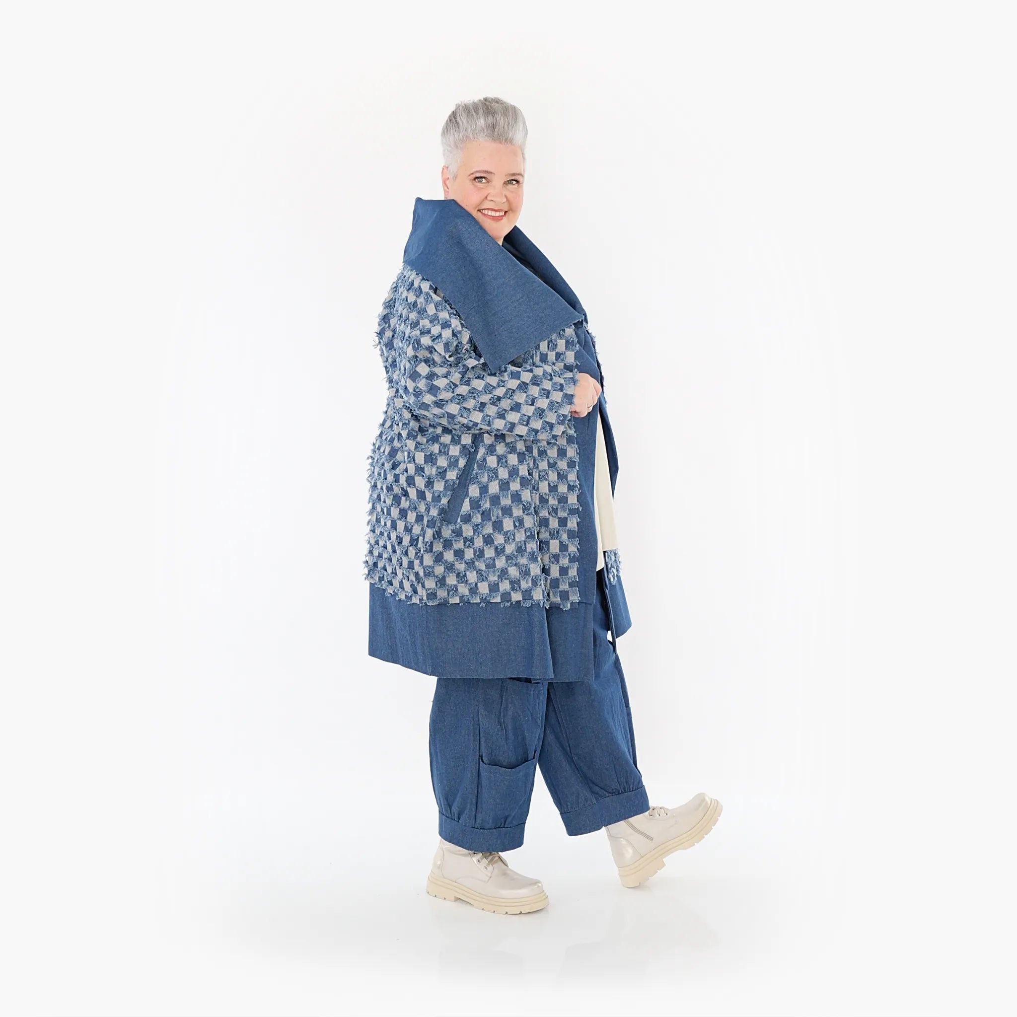 AKH Fashion Jacke 7053 PureRebel, Jeansblau/Grau