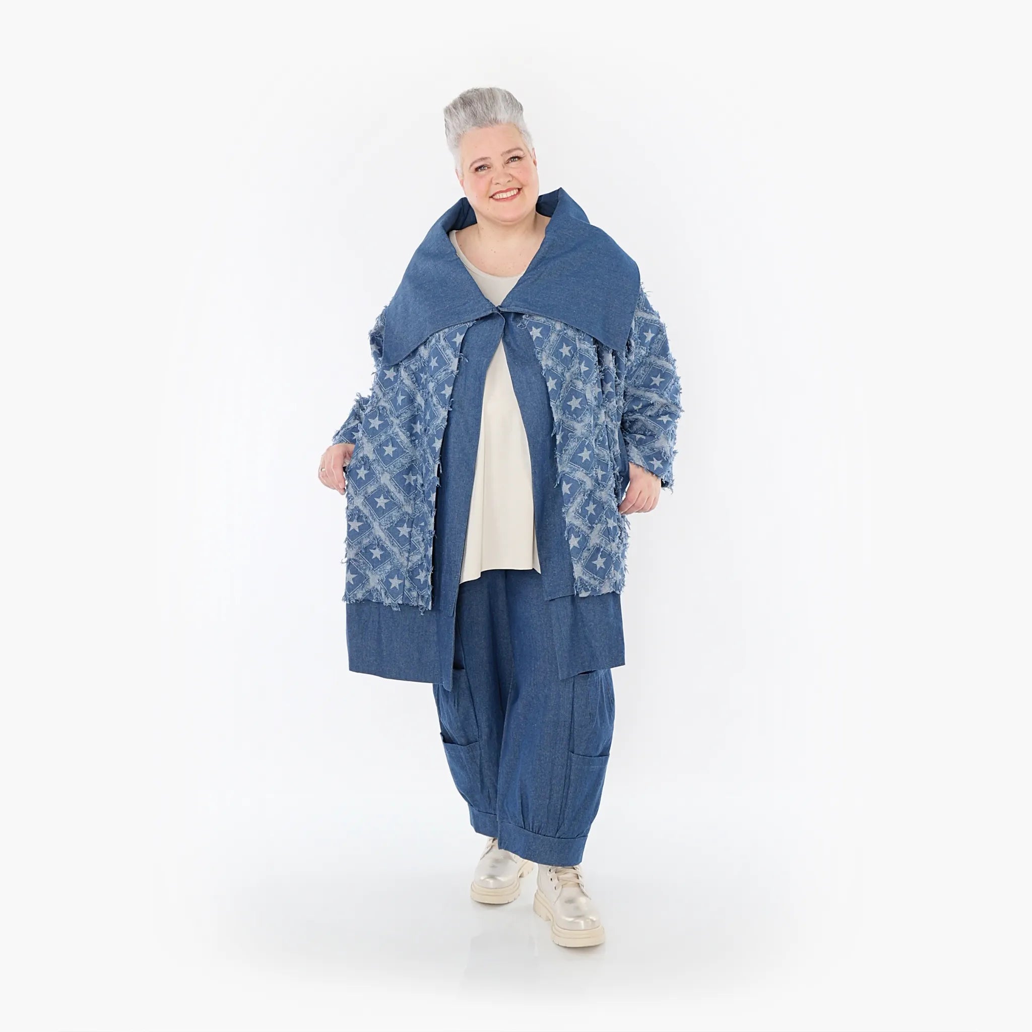 AKH Fashion Jacke 7053 DreamStar, Jeansblau/Grau