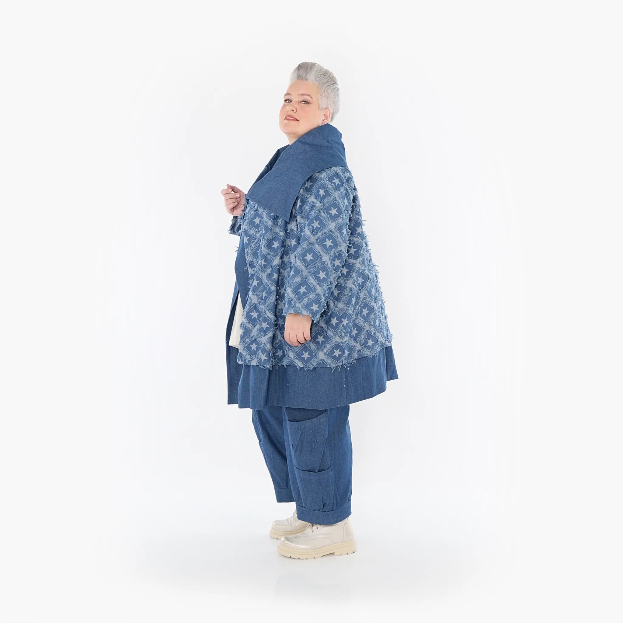 AKH Fashion Jacke 7053 DreamStar, Jeansblau/Grau