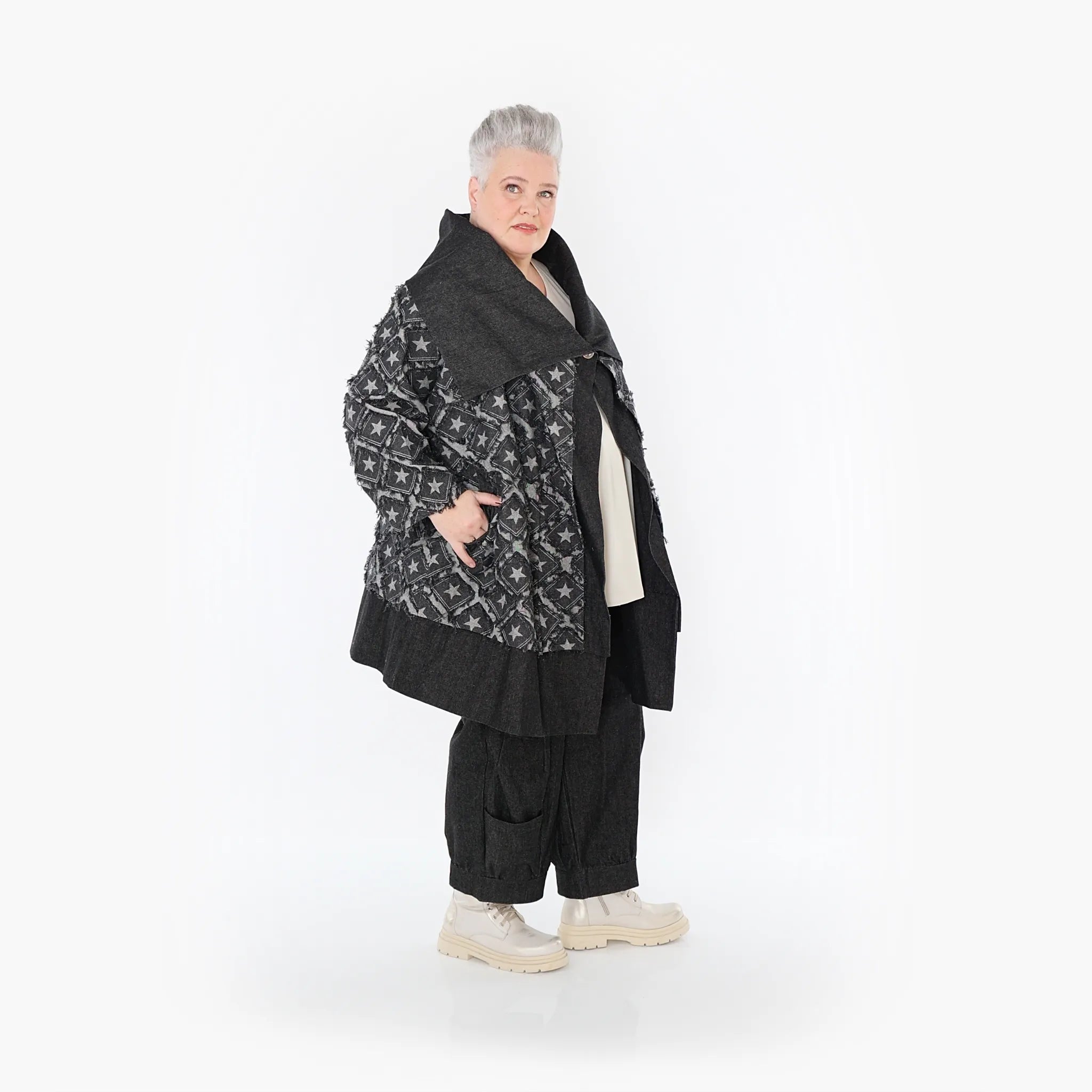 AKH Fashion Jacke 7053 DreamStar, Schwarz/Grau