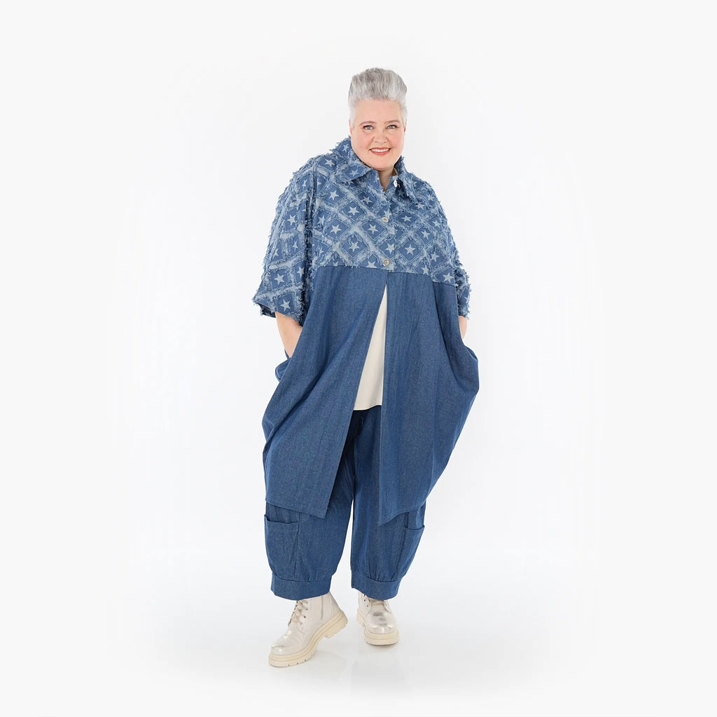 AKH Fashion Mantel 7055 DreamStar, Jeansblau/Grau
