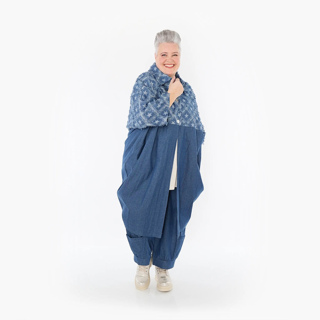 AKH Fashion Mantel 7055 DreamStar, Jeansblau/Grau