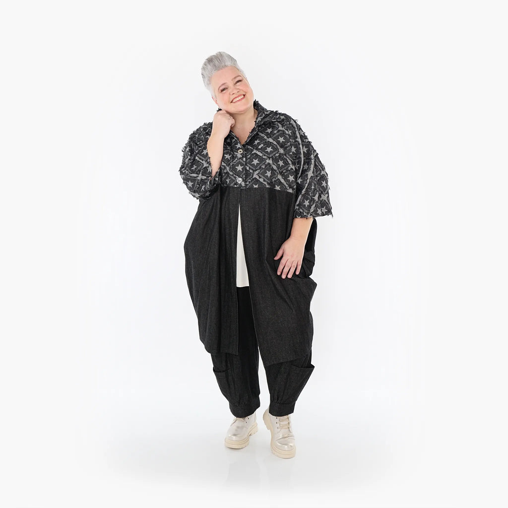 AKH Fashion Mantel 7055 DreamStar, Schwarz/Grau
