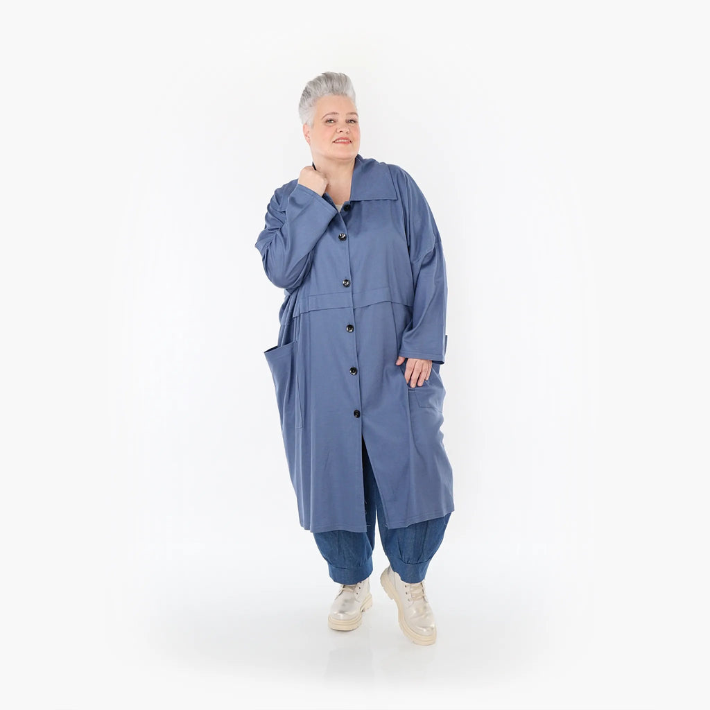 AKH Fashion Mantel 7041 Sanga, Jeansblau