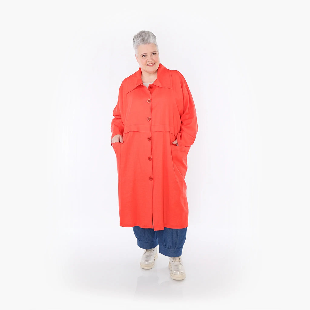 Manteau AKH Fashion 7041, rouge