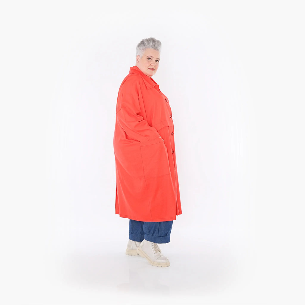 Manteau AKH Fashion 7041, rouge