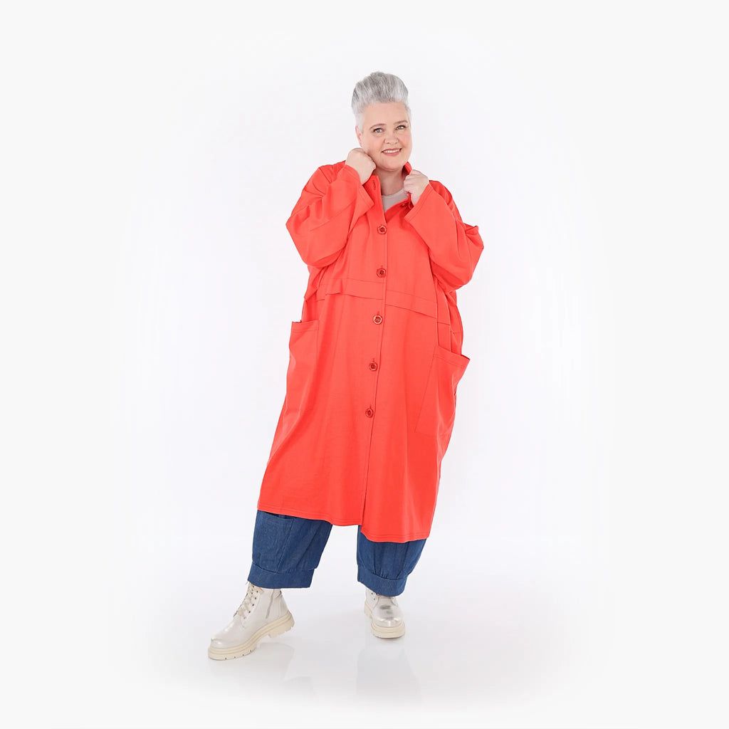 Manteau AKH Fashion 7041, rouge