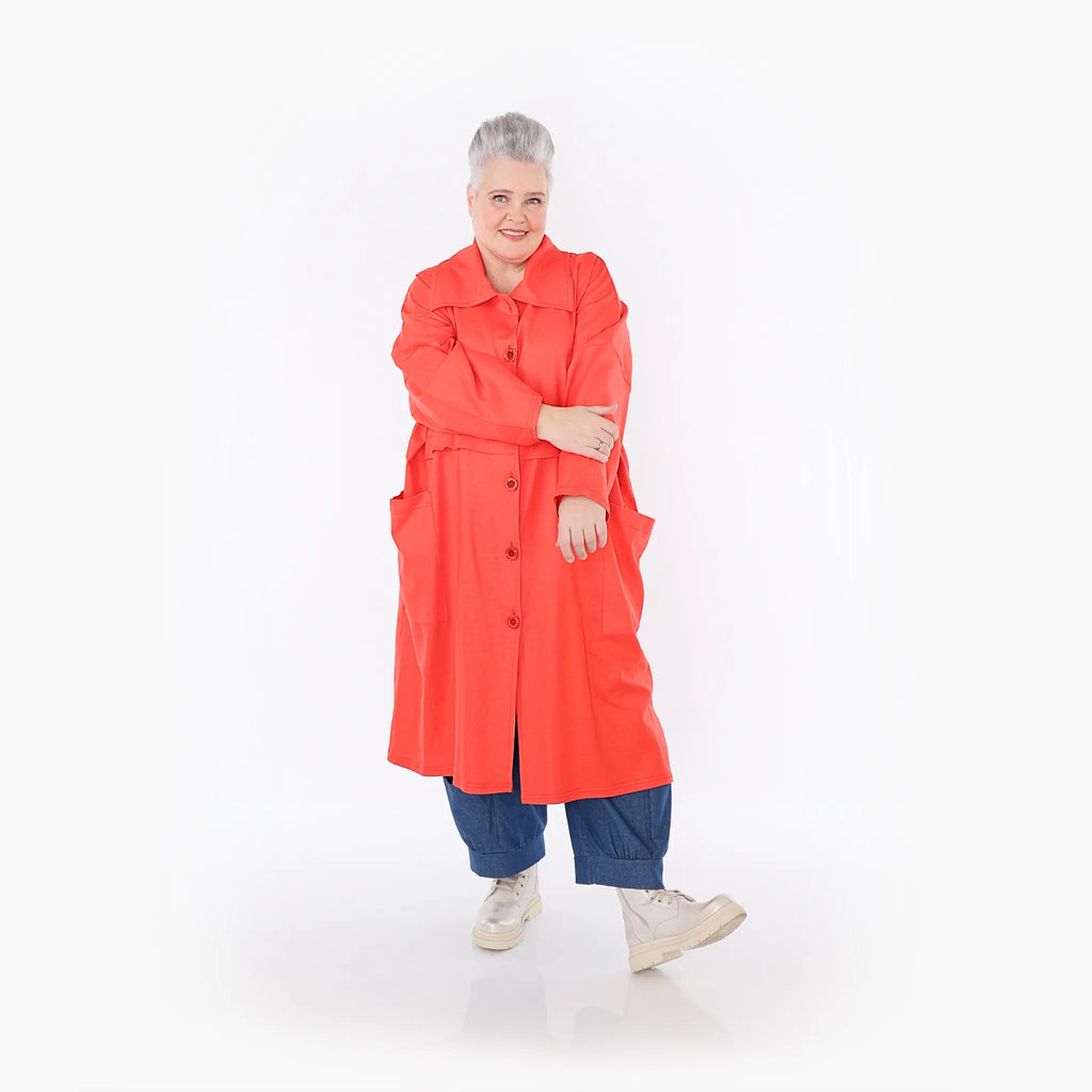 Manteau AKH Fashion 7041, rouge