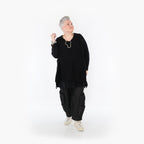 AKH Fashion Shirt 2307 Strick, Schwarz