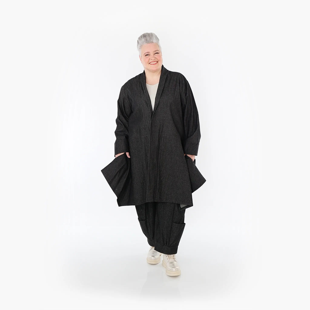 AKH Fashion Cardigan 7040 Indigo, Schwarz
