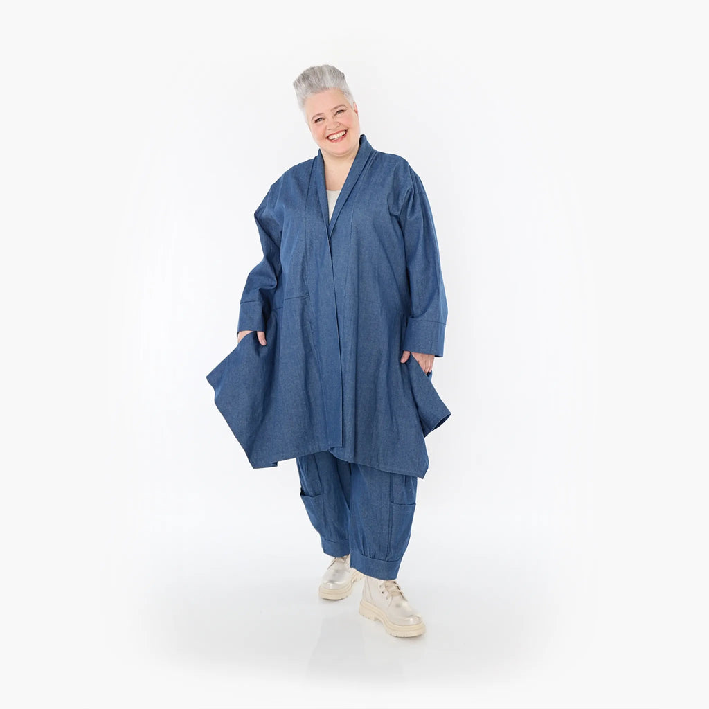 AKH Fashion Cardigan 7040 Indigo, Jeansblau
