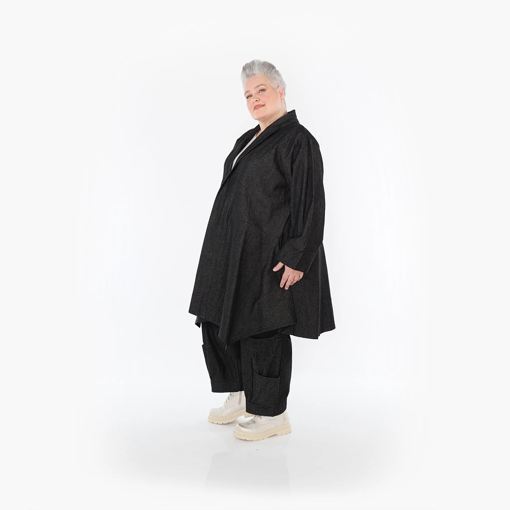 AKH Fashion Cardigan 7040 Indigo, Schwarz