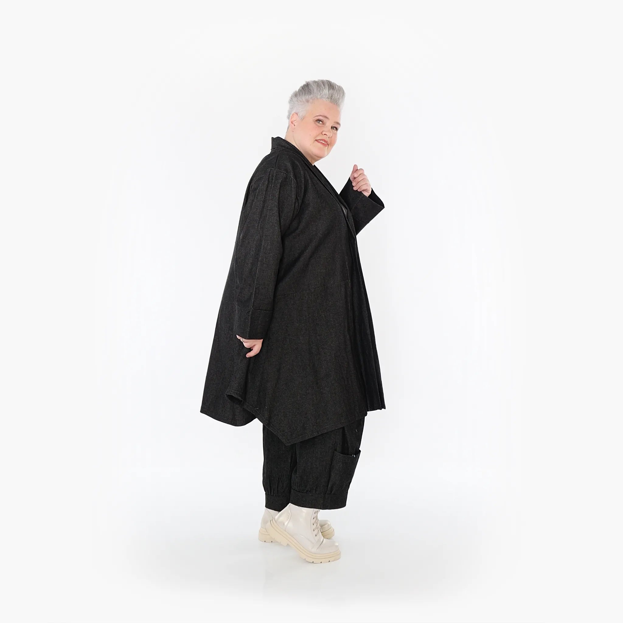 AKH Fashion Cardigan 7040 Indigo, Schwarz