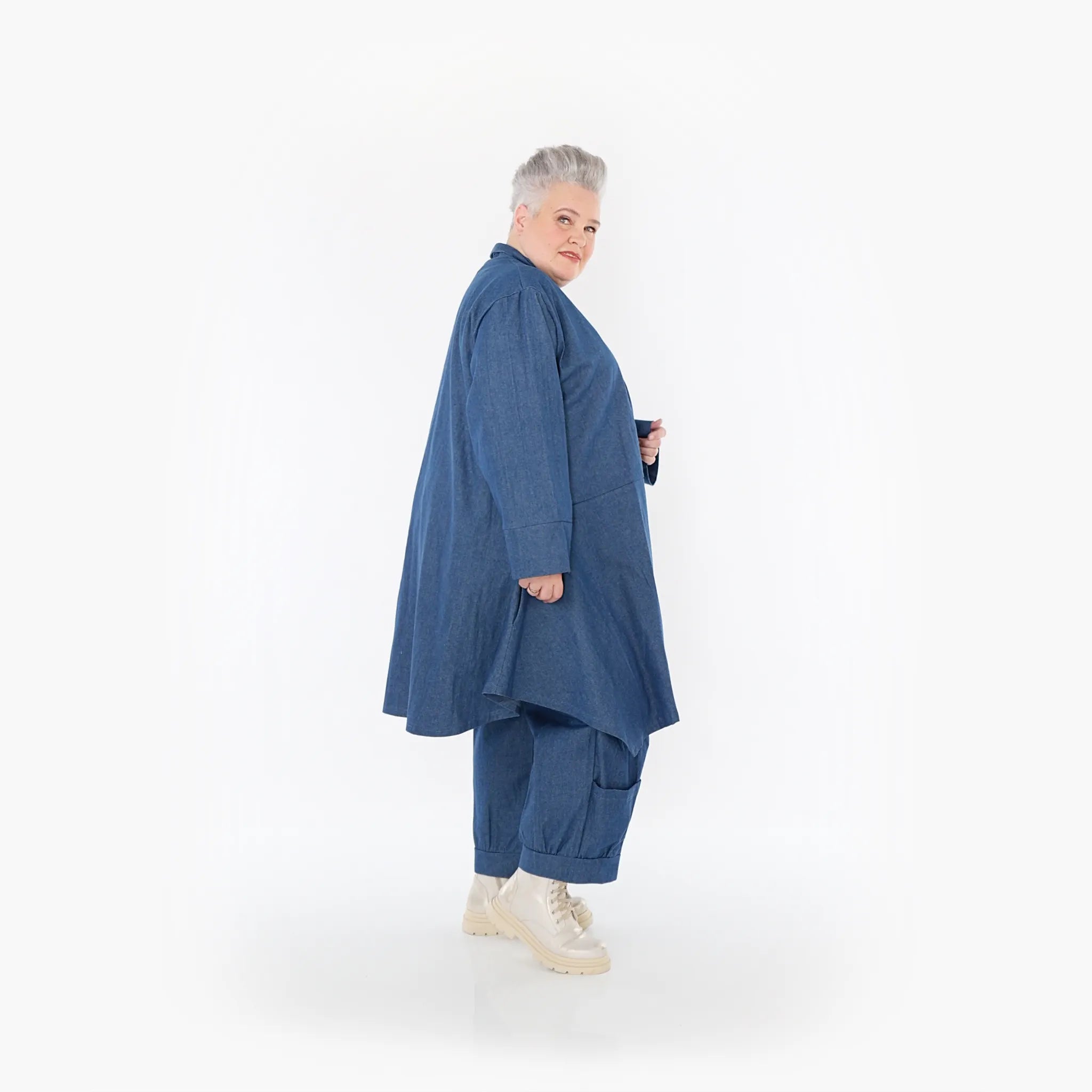 AKH Fashion Cardigan 7040 Indigo, Jeansblau