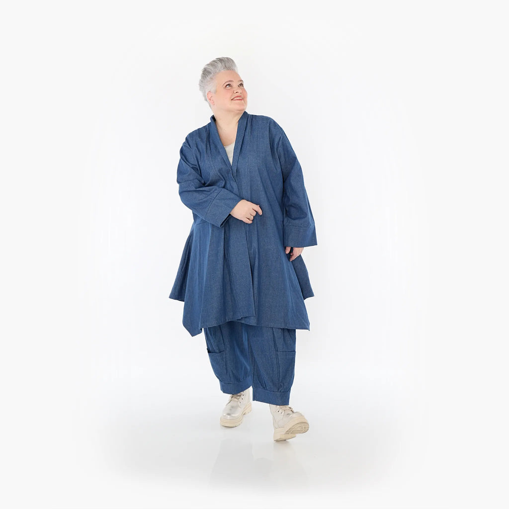AKH Fashion Cardigan 7040 Indigo, Jeansblau