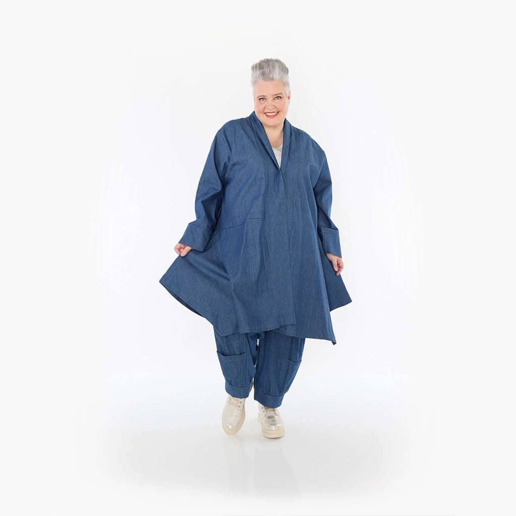 AKH Fashion Cardigan 7040 Indigo, Jeansblau