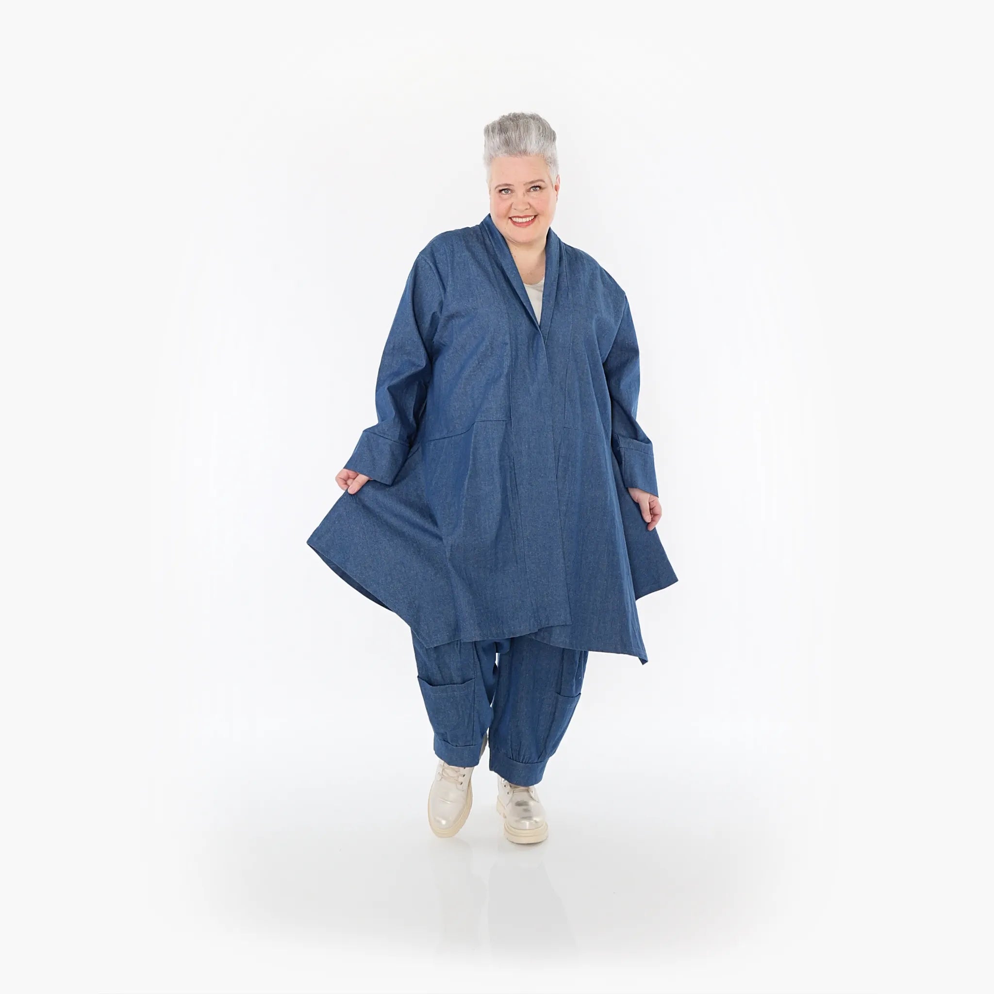 AKH Fashion Cardigan 7040 Indigo, Jeansblau