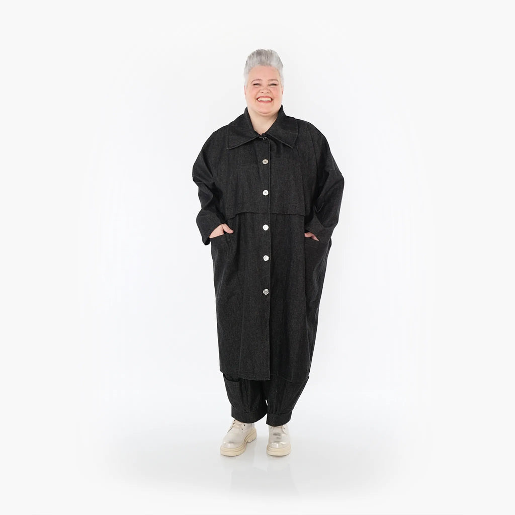 AKH Fashion Mantel 7041 Indigo, Schwarz