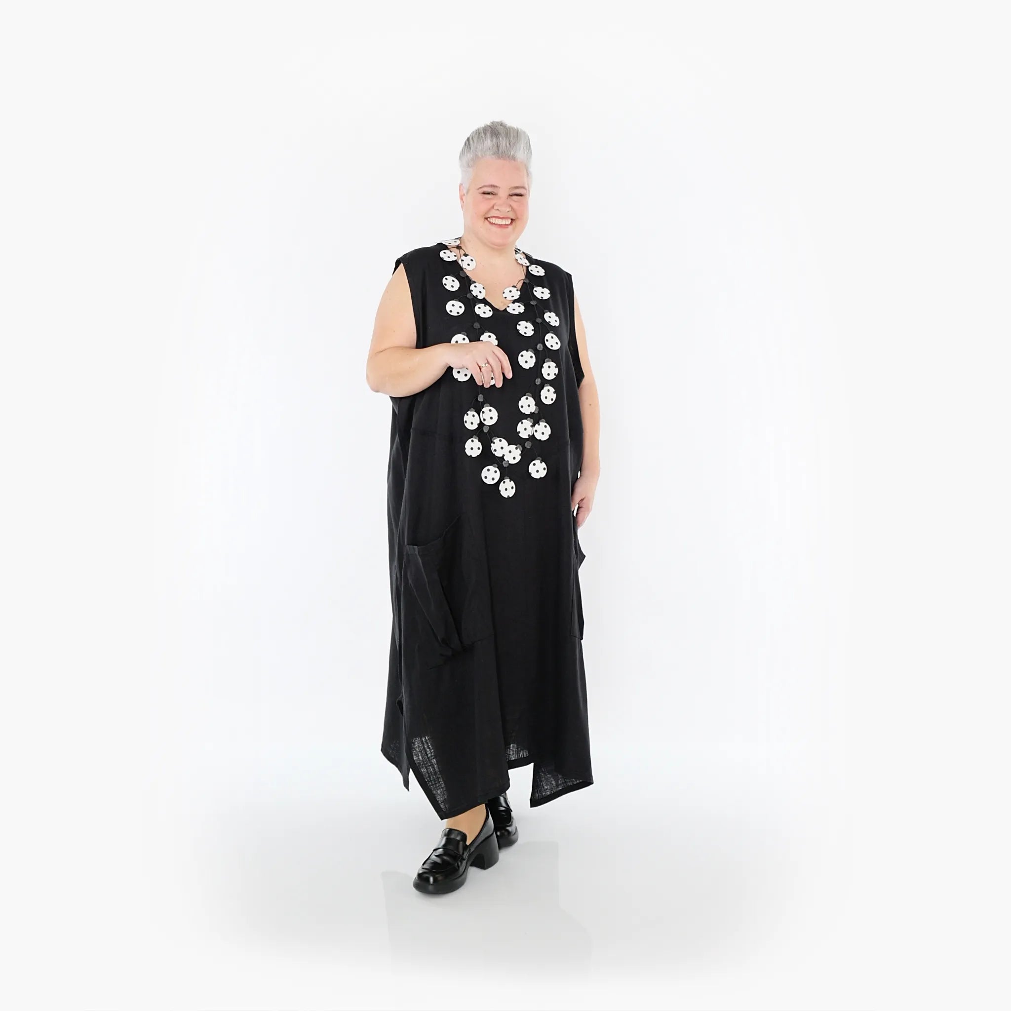 AKH Fashion Kleid 7056 Leona, Schwarz