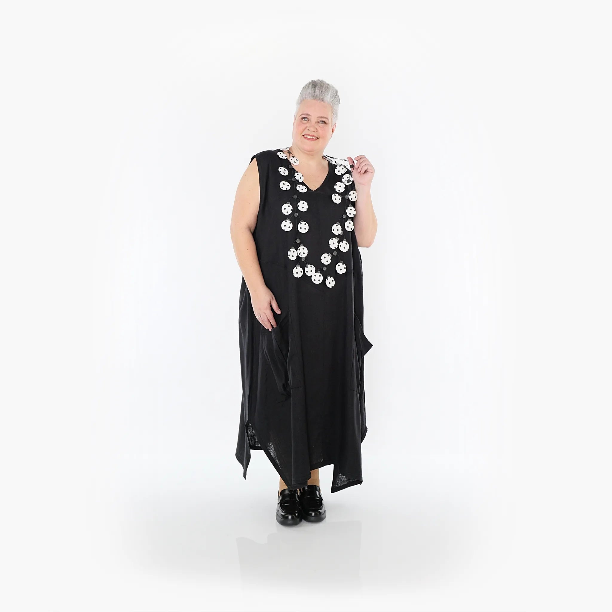 AKH Fashion Kleid 7056 Leona, Schwarz