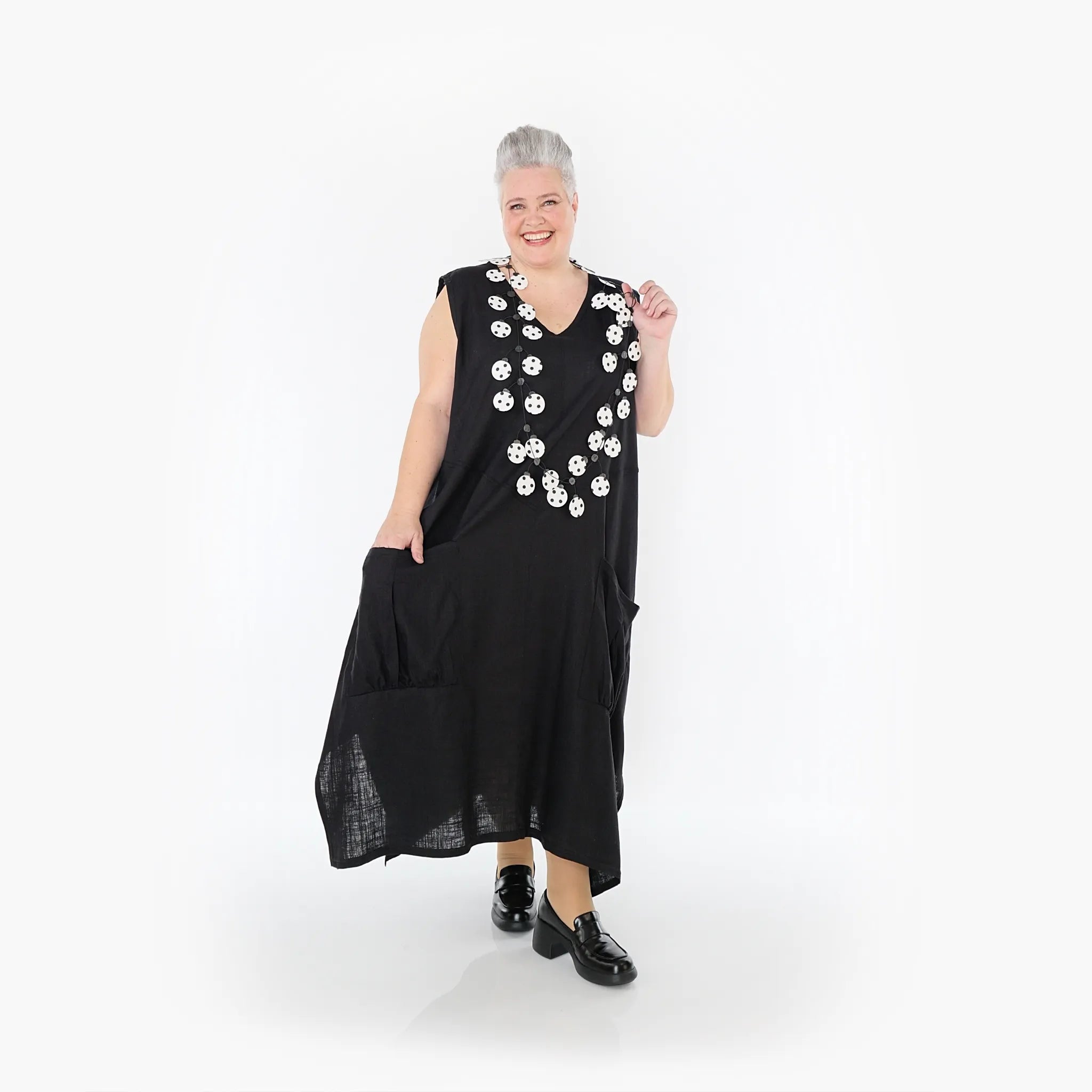 AKH Fashion Kleid 7056 Leona, Schwarz