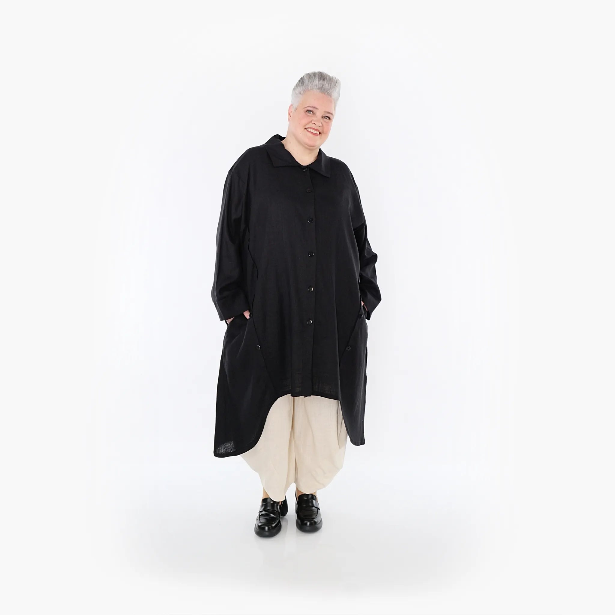 AKH Fashion Mantel 7057 Leona, Schwarz