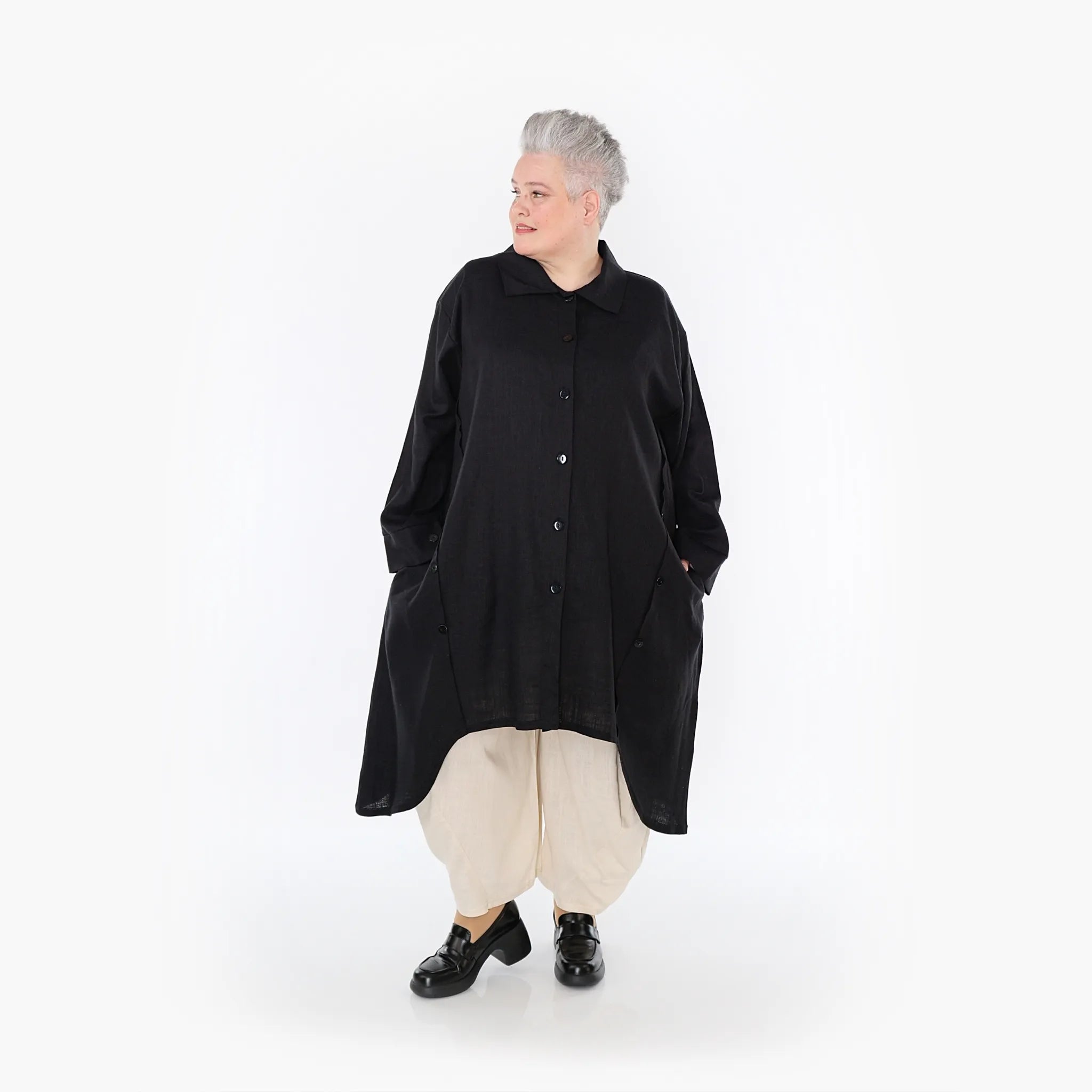 AKH Fashion Mantel 7057 Leona, Schwarz