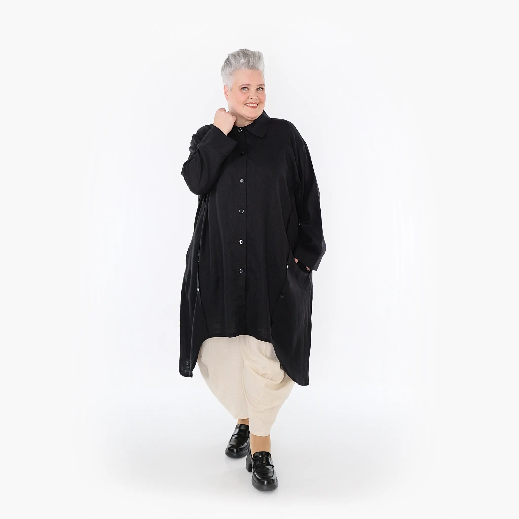 AKH Fashion Mantel 7057 Leona, Schwarz