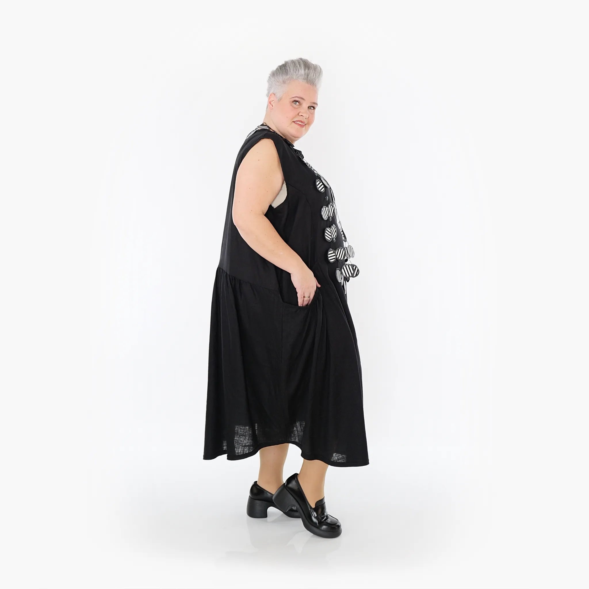 AKH Fashion Kleid 7058 Leona, Schwarz