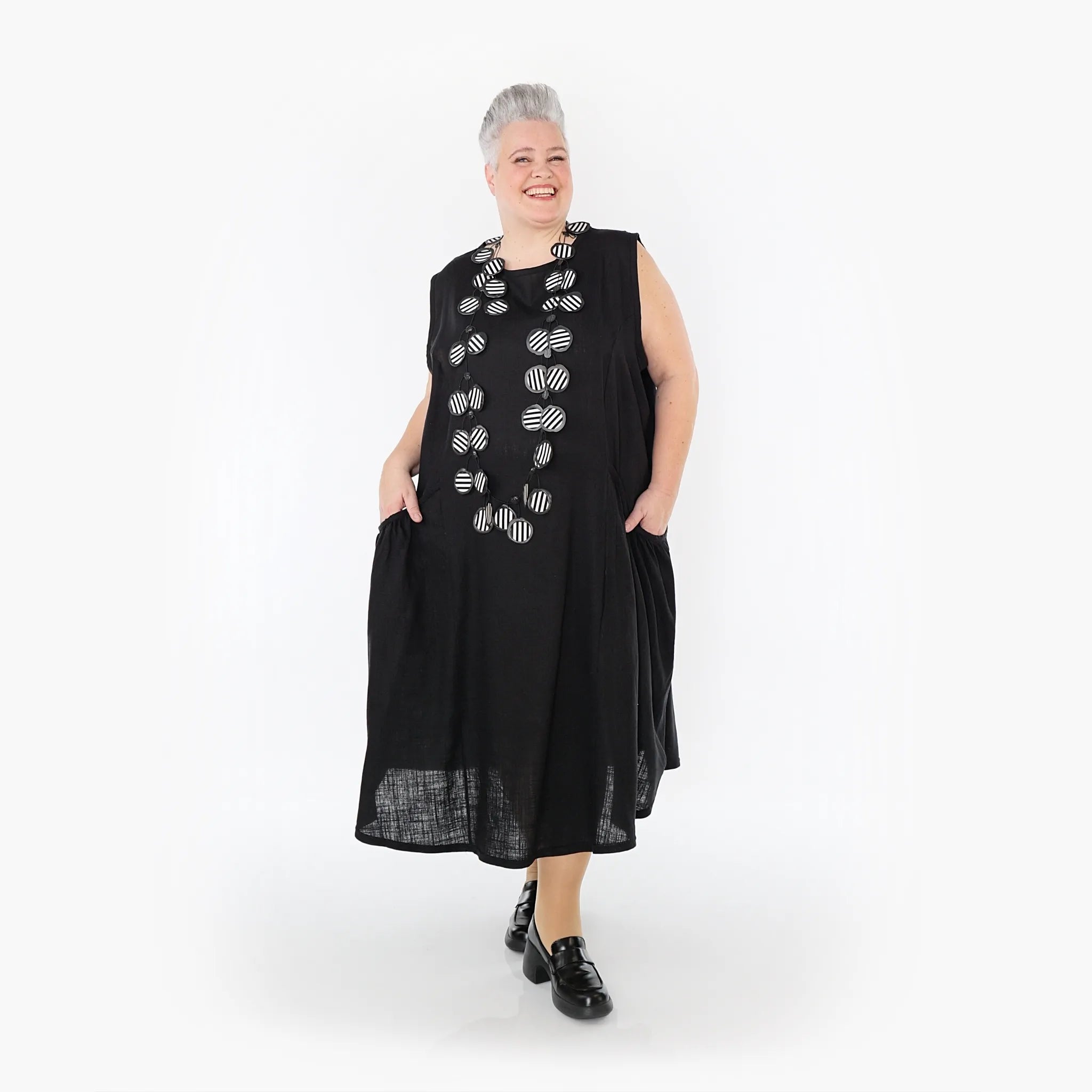 AKH Fashion Kleid 7058 Leona, Schwarz