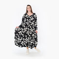 AKH Fashion 7064 Dress, Black and White