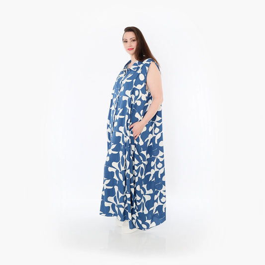 AKH Fashion 7066 Weste, Blau-Weiß