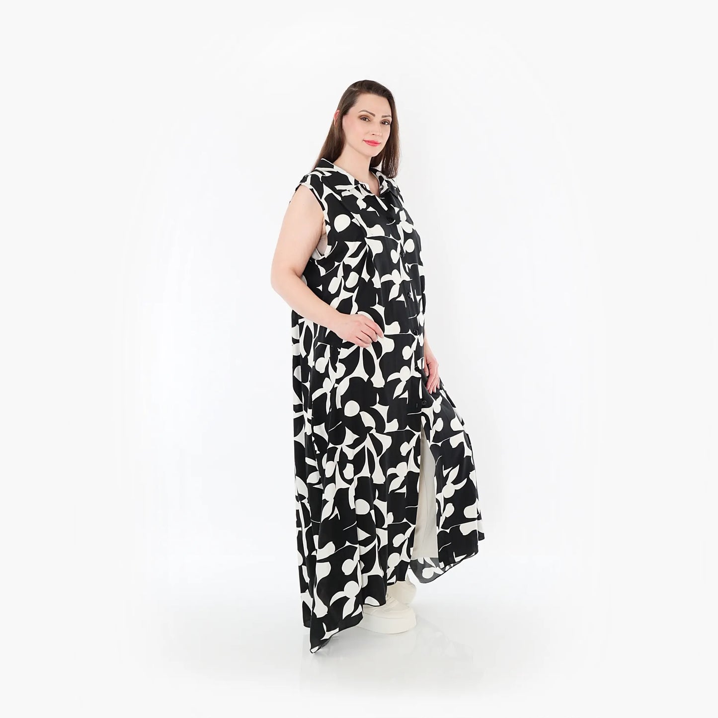 AKH Fashion 7066 Weste, Schwarz-Weiß