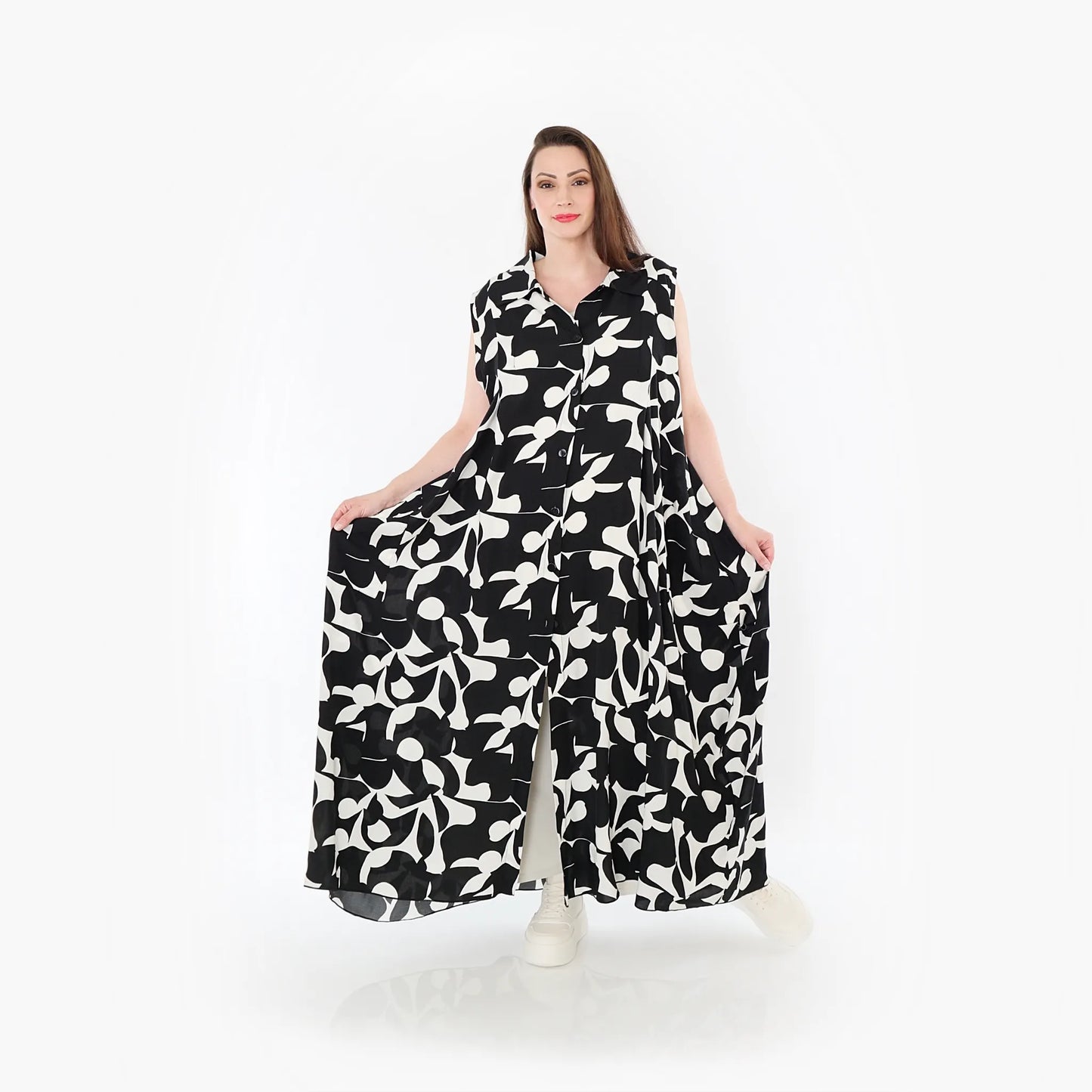 AKH Fashion 7066 Weste, Schwarz-Weiß