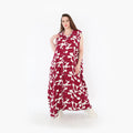 AKH Fashion 7066 Vest, Burgundy-White